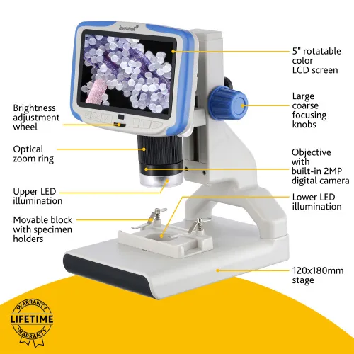 immagine microscopio digitale Levenhuk Rainbow DM500 LCD,  15