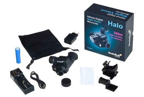 immagine visore notturno monoculare digitale Levenhuk Halo NVM20 Helmet,  2
