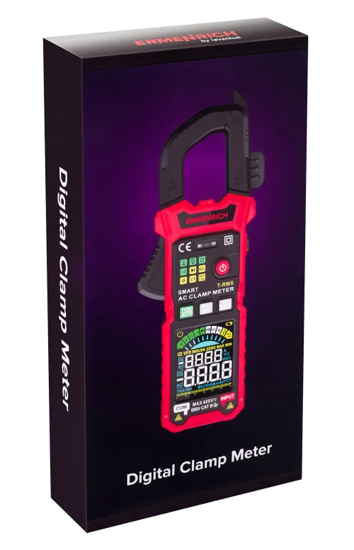 immagine pinza amperometrica digitale Ermenrich Ping MK50,  10