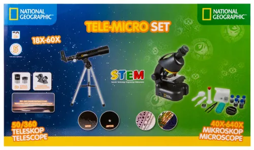 foto telescopio National Geographic 50/360 AZ e Microscopio con Supporto per Smartphone,  21