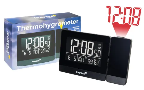 figura termometro Levenhuk Wezzer BASE L70 con proiettore e orologio,  2