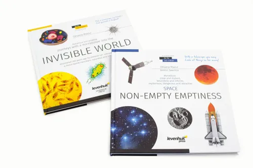 fotografia spazio. Microcosmo. Libro educativo in 2 volumi, copertina rigida,  5