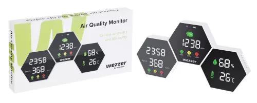 figura misuratore della qualità dell’aria Levenhuk Wezzer Air PRO DM50,  3