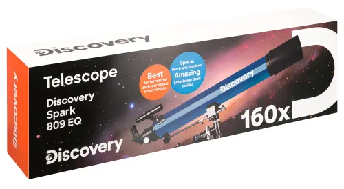 fotografia telescopio Levenhuk Discovery Spark 809 EQ con libro,  15