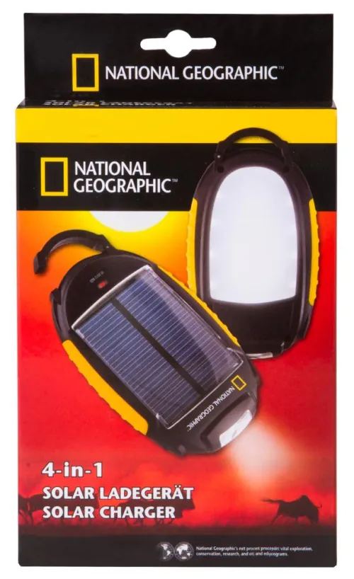 figura caricabatterie solare Bresser National Geographic 4 in 1,  9