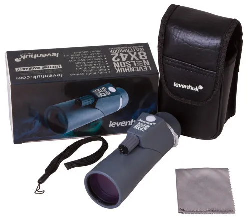 fotografia monoculare Levenhuk Nelson 8x42 con reticolo e bussola,  2