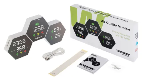 figura misuratore della qualità dell’aria Levenhuk Wezzer Air PRO DM50,  2