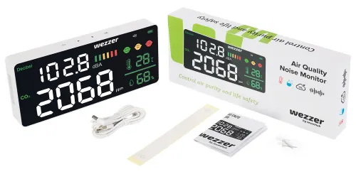 fotografia monitor della qualità dell’aria e del livello di rumore Levenhuk Wezzer Air PRO CN20,  2