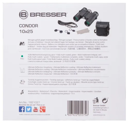figura binocolo Bresser Condor 10x25 UR,  14
