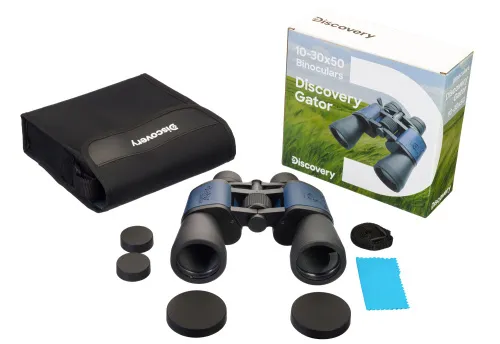 foto binocolo Levenhuk Discovery Gator 10–30x50,  4