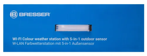 immagine stazione meteo a colori Bresser Wi-Fi con sensore professionale 5 in 1, nera,  16