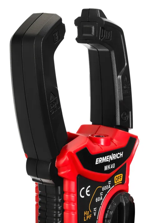 figura pinza amperometrica digitale Ermenrich Ping MK40,  7