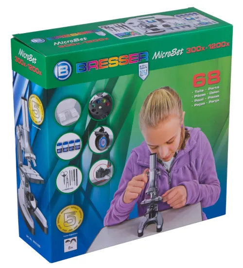 foto microscopio Bresser Junior Biotar 300–1200x,  11