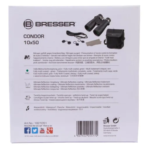 immagine binocolo Bresser Condor 10x50 UR,  12