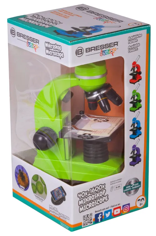 foto microscopio Bresser Junior Biolux SEL 40–1600x,  11