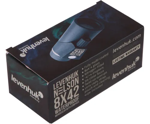 fotografia monoculare Levenhuk Nelson 8x42 con reticolo e bussola,  9