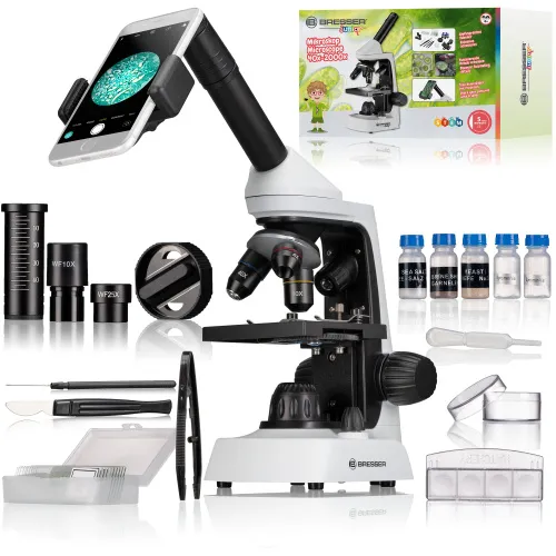 fotografia microscopio Junior Bresser con ingrandimento 40x-2000x,  2