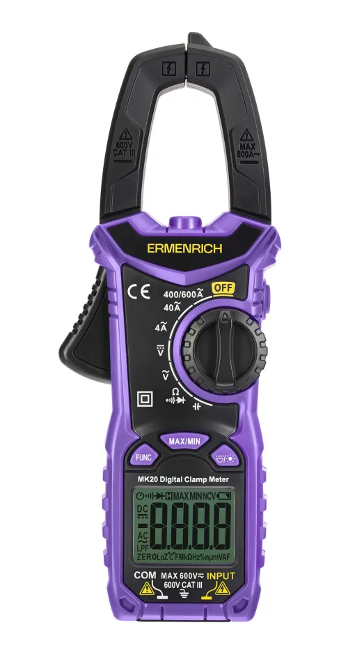 immagine pinza amperometrica digitale Ermenrich Ping MK20,  3