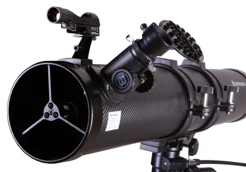 figura telescopio Bresser Galaxia 114/900 con Adattatore per Fotocamera Smartphone,  6