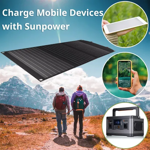 immagine caricabatterie solare portatile Bresser 90 watt con alimentazione USB,  3