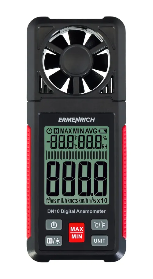 foto anemometro digitale Ermenrich Seek DN10,  3