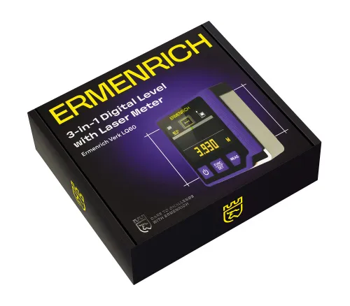 foto livella digitale con misuratore laser 3 in 1 Ermenrich Verk LQ60,  9
