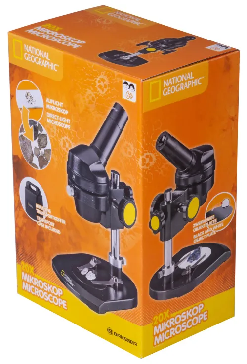 figura microscopio Monoculare Bresser National Geographic 20x,  13