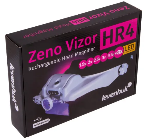 foto lente d’ingrandimento frontale ricaricabile Levenhuk Zeno Vizor HR4,  11