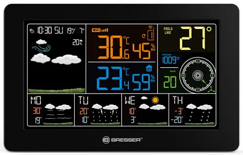 fotografia stazione meteo radiofonica Bresser 4CAST WLAN RC,  2