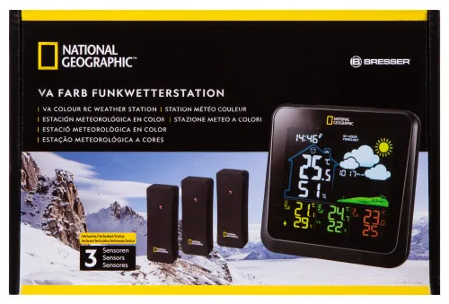 immagine stazione meteo Bresser National Geographic VA con display a colori e 3 sensori,  15