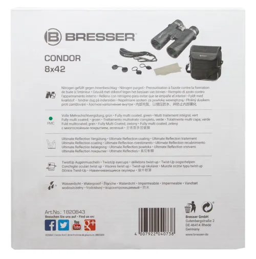immagine binocolo Bresser Condor UR 8x42,  14