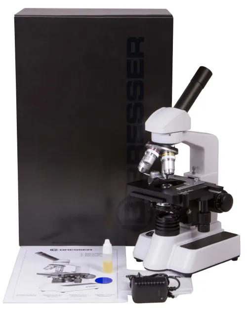 fotografia microscopio Bresser Erudit DLX 40–1000x,  2