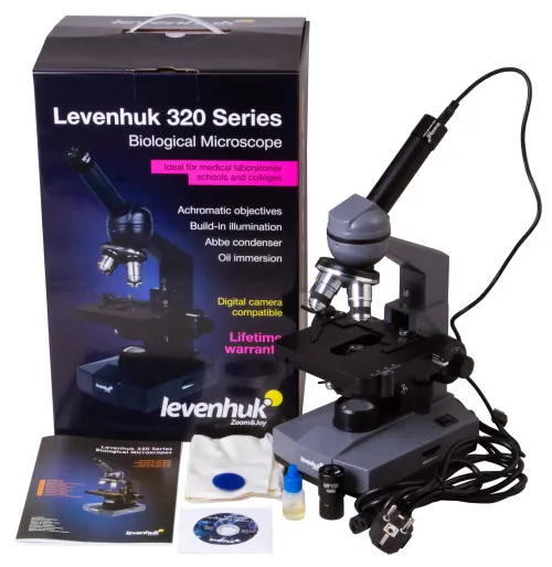 figura microscopio monoculare digitale Levenhuk D320L BASE 3M,  2