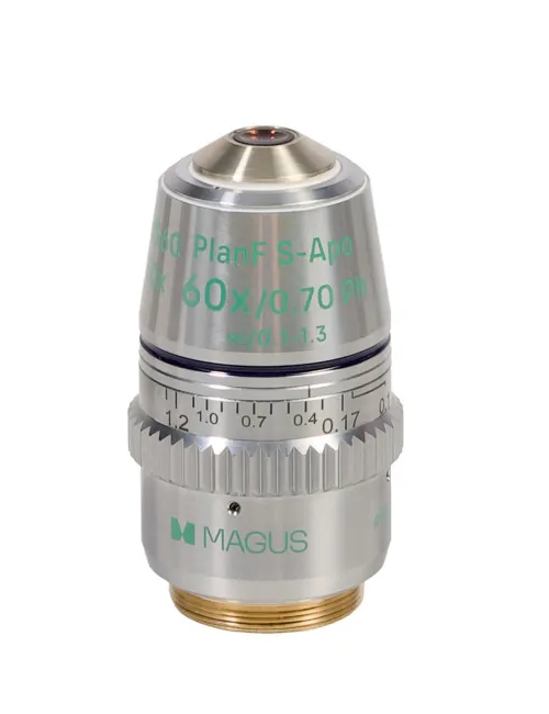 immagine dispositivo a contrasto di fase MAGUS SPH360, con insieme di obiettivi Plan S-Apo Ph 4х/10х/20х/40х/60х H60 mm,  12
