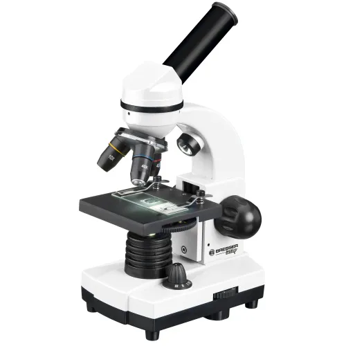 immagine microscopio Bresser Junior Biolux SEL 40–1600x con custodia, bianco,  3