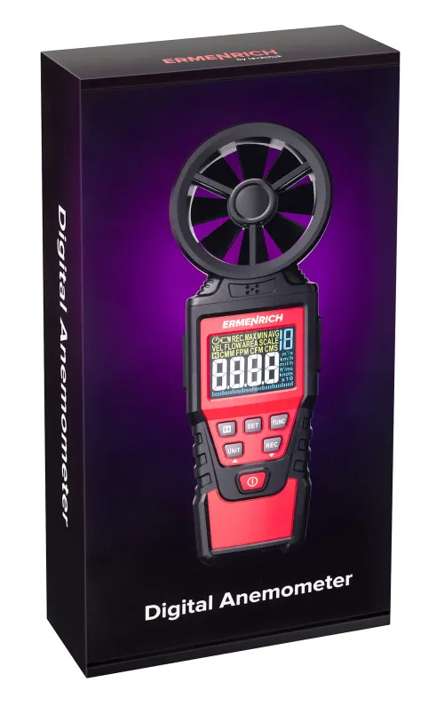 foto anemometro digitale Ermenrich Seek DN30,  8