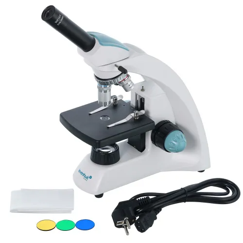 figura microscopio monoculare Levenhuk 500M,  2