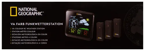 immagine stazione meteo Bresser National Geographic VA con display a colori e 3 sensori,  18