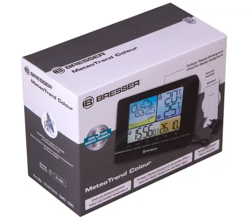 foto bresser Stazione meteo Radiocontrollata MeteoTrend, nero,  10