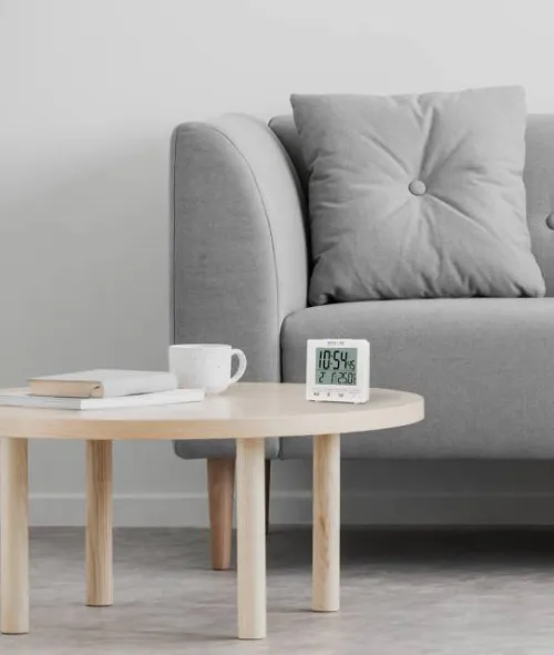 immagine orologio digitale RC Explore Scientific con temperatura interna, bianca,  2