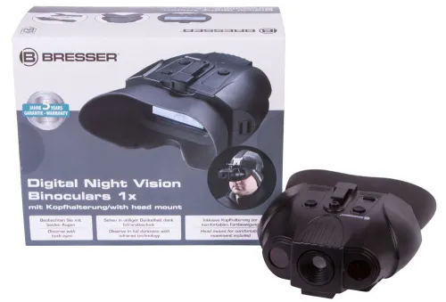 figura visore Notturno Binoculare Digitale Bresser 1–2x con Supporto da Testa,  13