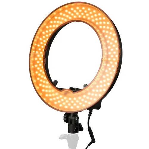 fotografia lampada ad anello a LED Bresser BR-RL12 regolabile da 45W  con custodia,  2