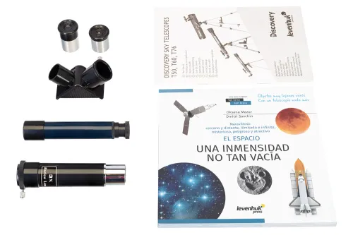 figura telescopio Levenhuk Discovery Sky T50 con libro,  3