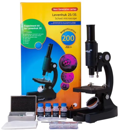 foto microscopio monoculare Levenhuk 3S NG,  2
