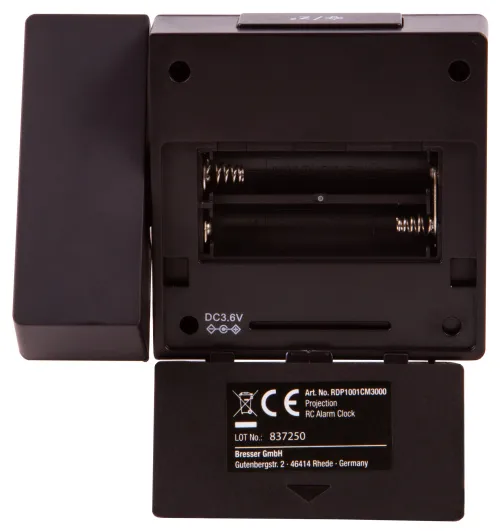 foto orologio a proiezione digitale RC Explore Scientific con temperatura interna, nero,  13