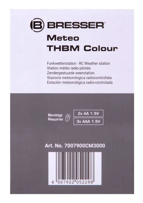 fotografia stazione meteorologica Bresser con display a colori, nera,  13