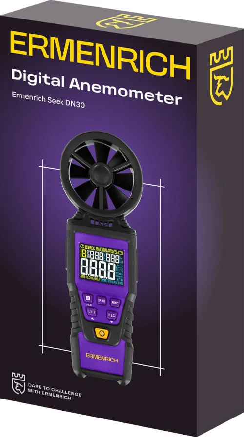 foto anemometro digitale Ermenrich Seek DN30,  2