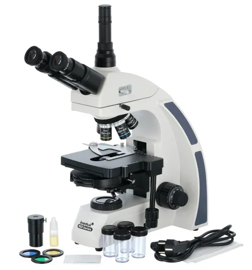 foto microscopio trinoculare Levenhuk MED 45T,  2
