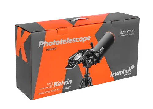 foto fototelescopio Levenhuk Kelvin MAK80 AZ,  15