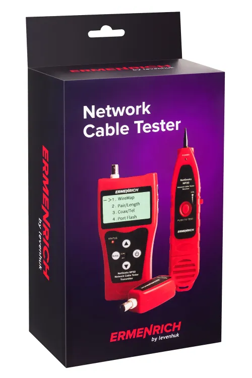 figura tester per cavi di rete Ermenrich NetGeeks NP30,  12